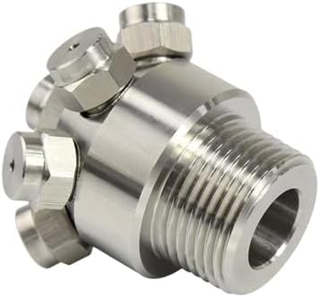 High Pressure 360 Degree 7 Holes Multi-Head Full Cone Spray Rotating Tank Cleaning Nozzle(1 Male 7hole 1.2mm) - Image 4
