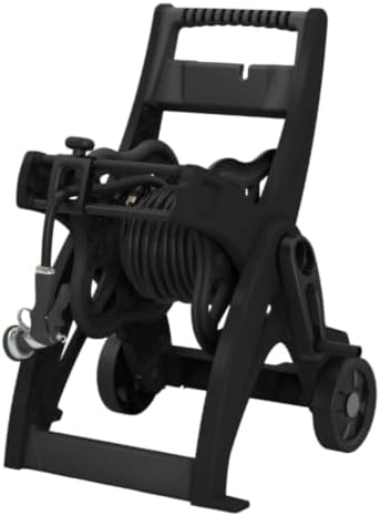 175FT Portable Hose Reel Cart with Wheels, Black by Unknown