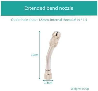 Adjustable Garden Hose Nozzle Sprayer, Elbow and Straight for Easy Watering Extended Elbow Nozzle 5pc - Image 2