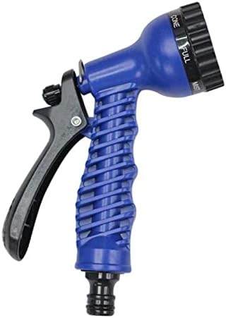 Garden Hose Pipe Spray Gun- Water Spray Gun Soft Grip Handle Multi Pattern Water Sprayer Watering Irrigation Garden Accessories (Color : Blue) by Unknown