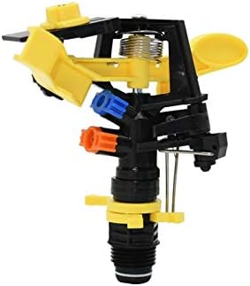Garden Impact Sprinkler Double Outlet 360 Degree Rotating Nozzle with Stand - Image 6