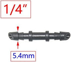 Utility Connector Adapter Hose Connector Adapter 1/8 1/4 inch Garden Irrigation Connector, Barbed Single and Double Elbow Drip Irrigation Arrow Connector, for 3/5 4 / 7Mm Hose/1I8 Direct - Image 6
