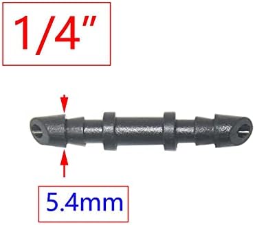 Utility Connector Adapter Hose Connector Adapter 1/8 1/4 inch Garden Irrigation Connector, Barbed Single and Double Elbow Drip Irrigation Arrow Connector, for 3/5 4 / 7Mm Hose/1I4 Direct - Image 6