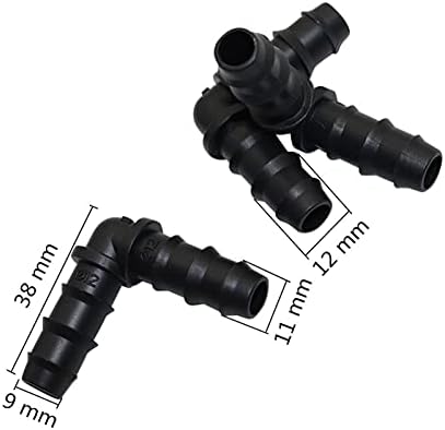 Hose Connector Adapter 8mm Barb Elbow Connector Greenhouse Drip Irrigation System Pipe Fittings Garden Fittings Agricultural Hose Adapter 30 Pcs - Image 2