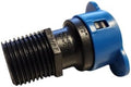 Hydro-Rain BL-436-005 - 1/2" Blu-Lock to 1/2" MPT Irrigation Fitting, Professional-Grade, High-Impact, UV-Resistant ABS Body (25) by DripWorks