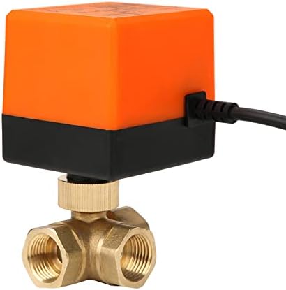 Brass Motorized Ball Valve DN15 3 Way Electrical Valve for Air Conditioner, Made of Brass, Energy, Saving, Compact Design, No Leakage, G1 or 2 - Image 5