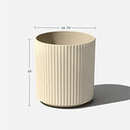 Veradek Demi Series Planter - Large Round Outdoor Planter - Image 3
