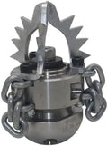 3/8 40L/min 70L/min Pipeline Dredging High Pressure Sewer Urban Machine Rotating Nozzle With Chain(QP4403) by Unknown
