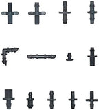 Garden Plumbing Hose Adapter 50 3/5 4/7 Hose Connectors Tee Cross Barb To Connect Watering Fittings For 1/8 1/4" Hose Drip Irrigation System Connectors (Color : Red) - Image 7