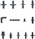 Utility Connector Adapter Hose Connector Adapter 1/8 1/4 inch Garden Irrigation Connector, Barbed Single and Double Elbow Drip Irrigation Arrow Connector, for 3/5 4 / 7Mm Hose/1I4 Barb by Unknown