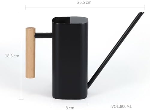 Black Watering Can, 800ml/27oz for Indoor Plants - Image 6
