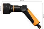Fiskars spray gun, 3 functions, With jet, mist, rain shower spray pattern, Stepless thumb-operated flow control, Universal size, Black/Orange, 1065486 - Image 2
