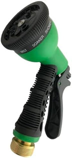 Low FLow Hose Nozzle Wide Mouth Green Garden Spray Lower Water Rate Usage 9 Position Ergonomic Grip Handle with Restrictor (1.5 gpm) - Image 2