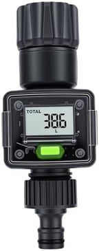 Digital Water Meter with Brass Inlets, 180° Rotatable LCD - Image 2