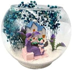 Welcome Glass Globe Terrarium, 5.9 x 5.1 inches, Preserved Flowers, Mother & Decorative Accent, Heart Balloons, Hospital Gift Alternative, New Born Celebration Decor - Image 2