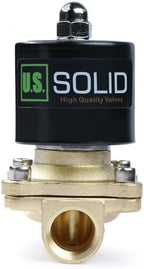 U.S. Solid 1/2" Brass Electric Solenoid Valve110VAC VITON SEAL N.C. (Air, Gas, Fuel...) - Image 5
