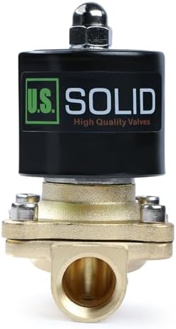 U.S. Solid 1/2" Brass Electric Solenoid Valve110VAC VITON SEAL N.C. (Air, Gas, Fuel...) - Image 5