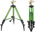 Impact Sprinkler On Tripod Base 360 Degree Large Area Irrigation Brass Sprinkler Nozzle Zinc Alloy Heavy Duty Lawn Sprinkler Nozzles by Unknown