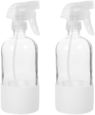 KALLORY 2pcs Ml Glass Spray Bottle with Silicone Sleeve for Fine Mist by KALLORY