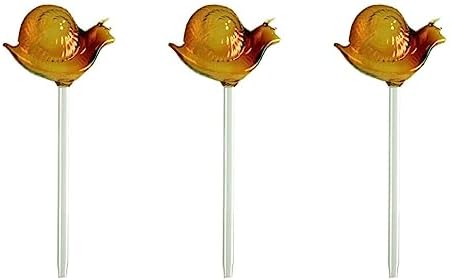 Hemoton 3PCS Plant Watering Globes Glass Self Watering Globes Automatic Watering Device Snail Shaped Water Globes Plant Watering Bulbs for Indoor Outdoor Plants (Random Color) by HEMOTON