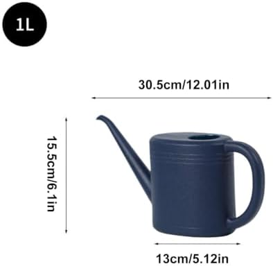 1l Small Watering Can, Pp Garden Watering Jug with Long Spout, Non Slip Base Lightweight Waterings Jug, Easy Pour Plant Water Can for Indoor House Patio Porch Lawn Backyard Blue - Image 5