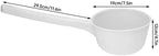 Plastic Water Scoop with Long Handle, Large Capacity, PE Material, Model 1506-1, for Garden, Bathroom, Kitchen, Washing Food, Baby Shower, Bathing, Watering Flowers (White) - Image 2
