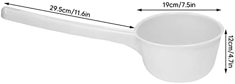 Plastic Water Scoop with Long Handle, Large Capacity, PE Material, Model 1506-1, for Garden, Bathroom, Kitchen, Washing Food, Baby Shower, Bathing, Watering Flowers (White) - Image 2