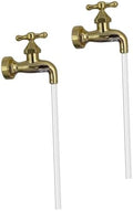 2 Sets Fountain Faucet Courtyard Decor Watering Fountain Invisible Faucet Floating Spout Garden Decor Watering Can Flow Device Ornament Outdoor Acrylic Tube Plastic by Yardenfun