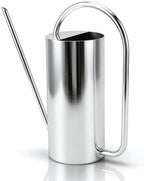 Watering Can Indoor Plants, 1500ml Large Capacity Stainless Steel Pot with Long Spout Watering Can for Indoor Bonsai Plants for Gardening ﻿ (Stainless Steel Color) by Unknown