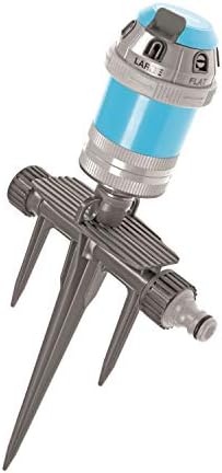 Cellfast Sector Sprinkler Power sz Ideal, 6 Functions, Spike Base, Adjustable Full or Part Circle, Coverage up to 346m², 52-061, Blue by Cellfast