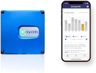 Smart Water Heater Timer: Optimize Hot Water Usage - Compatible with Alexa - Installs in Minutes, No Plumbing Required. Compatible with Electric Water Heaters. by Aquanta
