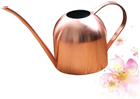 YARNOW 1000ml Copper-Colored Stainless Steel Watering Can for Indoor and Outdoor Gardening Long Spout Design Sturdy Metal Plant Watering Device - Image 2