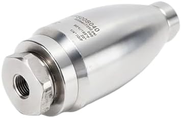High Pressure Stainless Steel Turbo Nozzle, 500 Bar, 7350 PSI, 360 Rotating, Fits Most Pressure Washer Wands, Multiple Spray Patterns by Unknown