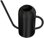 Watering Can, Long Mouth Watering Pot Stainless Steel Large Capacity Watering Plants and Flowers Indoor Watering Can (Color : Black, Size : 21x24.8cm)(Black) by Unknown