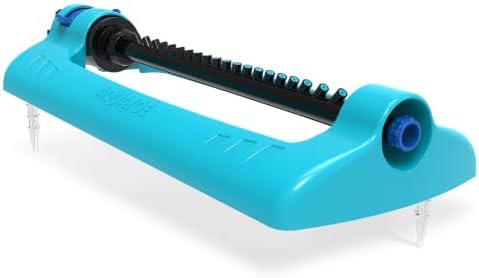 Aqua Joe Oscillating Sprinkler with Metal Ground Spike, Adjustable Spray Position Irrigator for 4000 Sq Ft Coverage Compatible with Garden Hoses - Image 4