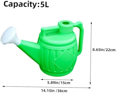 2 Pack Thickened 5l Plastic Watering Can for Plants Gardening - Image 2