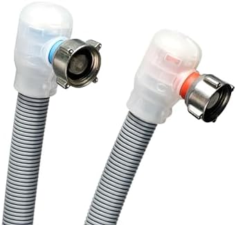 Premium Flood Prevention Washing Machine Hose Set w/Integrated Automatic Water Shutoff Valve, 5-Year MFG. Insurance Policy & Warranty (5 ft. W/Brass Extenders (2.63")) - Image 5