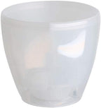 DECOPOTS - 3 Pack Self Watering Planter - Indoor/Outdoor Decorative Flower Pot with Drainage Cartridge and Water Level Indicator (11.2", Transparent) - Image 2