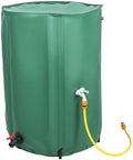 100 Gallon Rain Barrel Water Collection System, Collapsible Portable Water Storage Tank, Rainwater Collect System Downspout, Water Catcher Container with Filter Two Spigots and Overflow Kit by Iryreafer