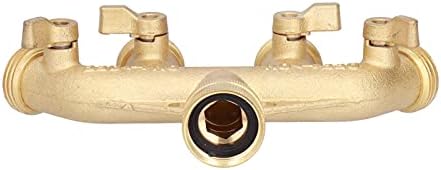 Brass 4 Way Hose Splitter with Ball Valves G34 Garden Faucet Adapter for Irrigation and Outdoor Water Distribution - Image 4