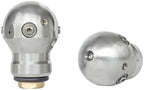 High Pressure Sewer Jetter Ball Nozzle - Stainless Steel 3/8" Threaded Cleaning Tool for Pipe Maintenance(3/8 Female 40LPM) - Image 5