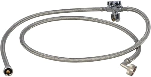SharkBite Max 30 In. Faucet Hose and 60 In. Dishwasher Connector with Dual Shut-Off Valve, 1/2 Inch PTC x 1/2 Inch FIP x 3/4 Inch FHT, PEX Pipe, Copper, CPVC, PE-RT, UR26039 by SharkBite