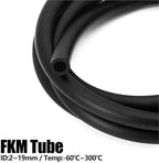 Fluororubber Hose, High Temperature Corrosion Resistance Oil Pipe FKM Tube -60℃ ~ 280℃ 1/3/5/10M(5M_OD 10 X ID 7MM) - Image 2