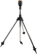 Rotating Tripod Sprinkler Stainless Steel Garden Automatic Rotary Irrigation System Adjustable 360 Degree Watering for Lawn Yard Greenhouse Large Area Silver Black by Unknown
