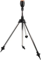 Rotating Tripod Sprinkler Stainless Steel Garden Automatic Rotary Irrigation System Adjustable 360 Degree Watering for Lawn Yard Greenhouse Large Area Silver Black by Unknown