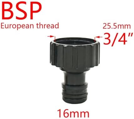 Garden Supplies Garden Tap 1/4" Hose Quick Connector 4/7 8/11 16mm Barb Water Pipe Joint 1/2" 1" 3/4" Male Female Thread Drip Irrigation Adapter Nozzle(Brown) - Image 2