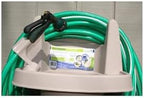 HomeStock Bohemian Bliss Plastic Outdoor Sink, 16.4" H x 16.1" W x 16.9" D, UV Stable, Hose Reel, Ideal for Gardening and Outdoor Use - Image 2