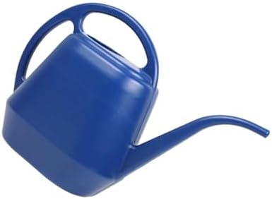 2 Gallon Plastic Watering Can with Long Spout for Indoor Outdoor Plants, Ergonomic Handle Garden Water Pot for Home Flower Bed, Green Blue Grey(Deep Blue - 2L) - Image 6