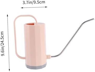 Toddmomy 2pcs Watering Can Outdoor Water Can Long Spout Indoor Mister Slim Irrigation Plant Watering Water Jug Shape Garden Gooseneck Kettle Drip Handle Cactus Houseplant Containers Pink - Image 2