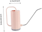 Toddmomy 2pcs Watering Can Outdoor Water Can Long Spout Indoor Mister Slim Irrigation Plant Watering Water Jug Shape Garden Gooseneck Kettle Drip Handle Cactus Houseplant Containers Pink - Image 2